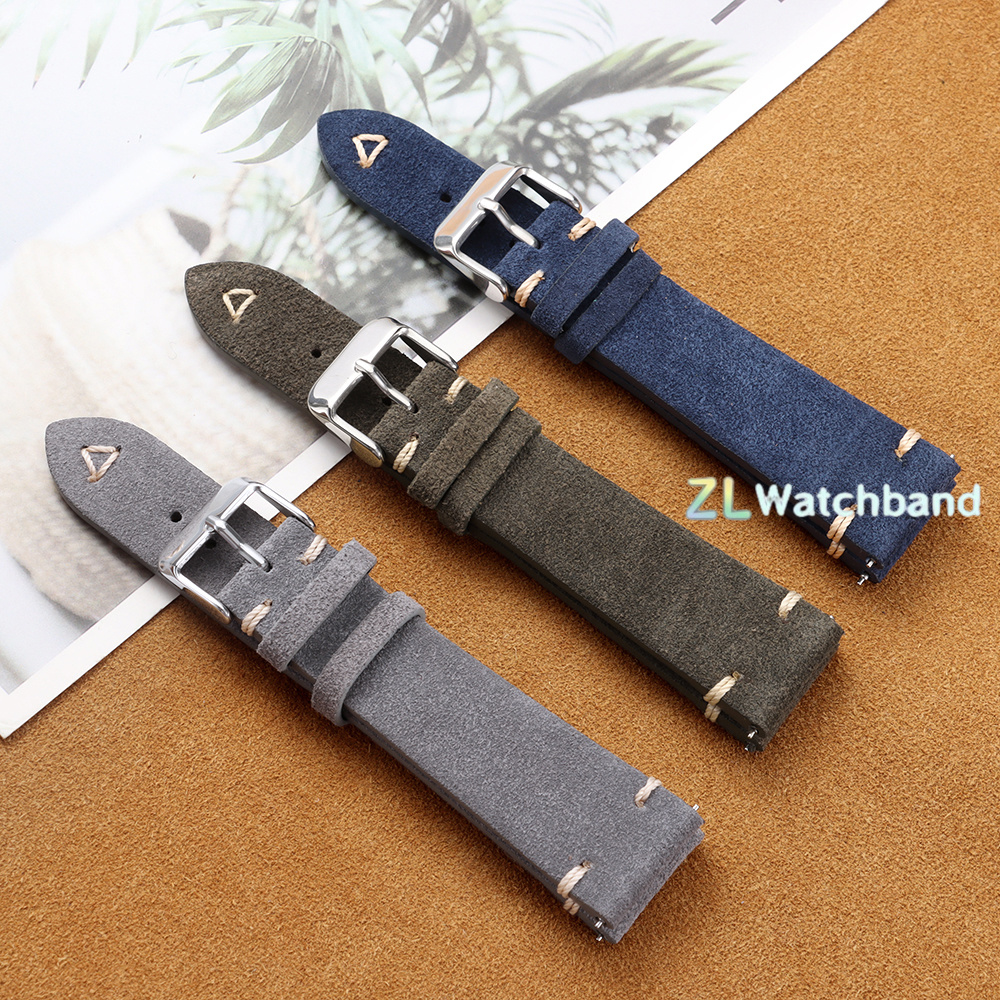 20mm 22mm Soft Suede Watch Str - Suede Strap Watch recension och pris