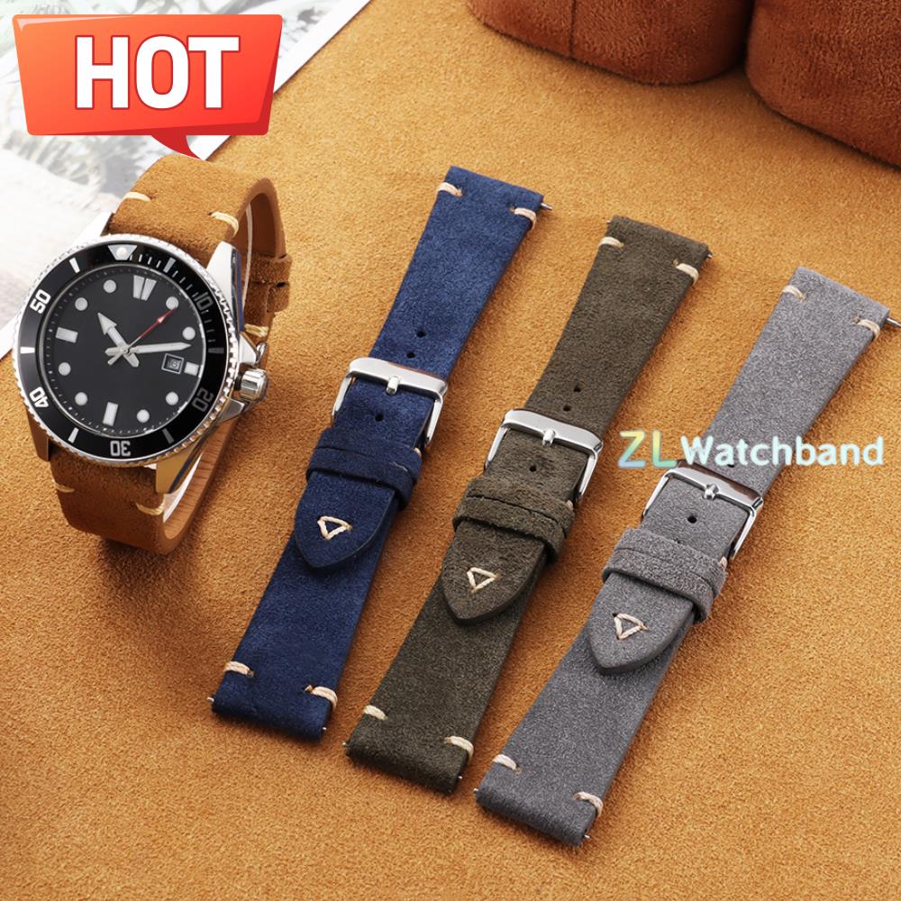 20mm 22mm Soft Suede Watch Str - Suede Strap Watch recension och pris