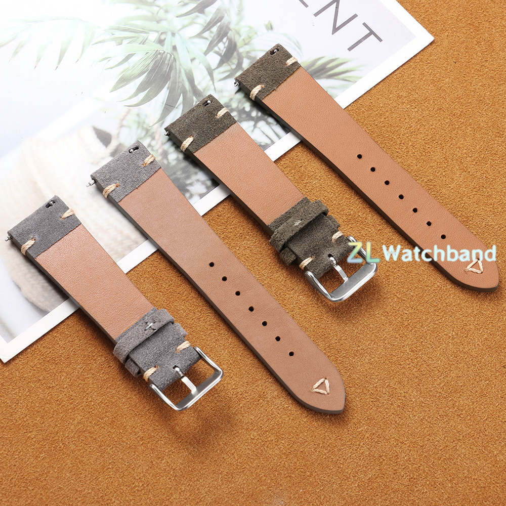 20mm 22mm Soft Suede Watch Str - Suede Strap Watch recension och pris