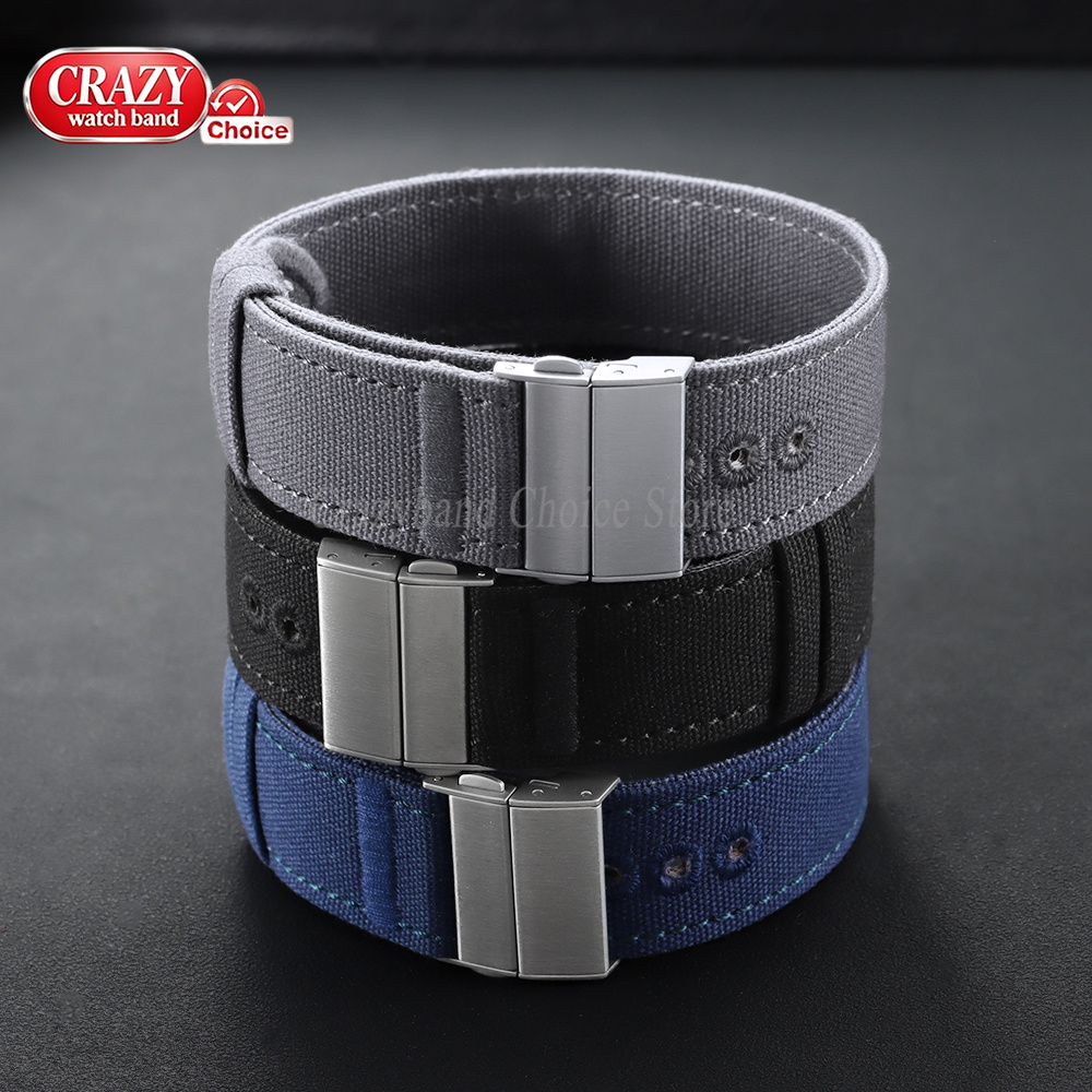 20/22mm Premium Double Sided N - Canvas Strap Watch recension och pris