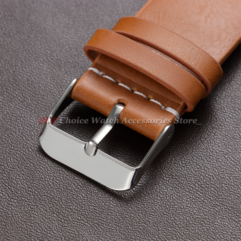 18mm 20mm 22mm Vintage Oil Wax - Leather Strap Quick Release recension och pris
