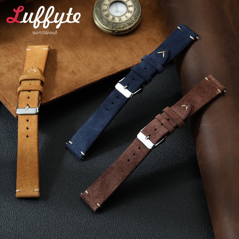 Vintage Suede Leather Watch Ba - Suede Strap Watch recension och pris