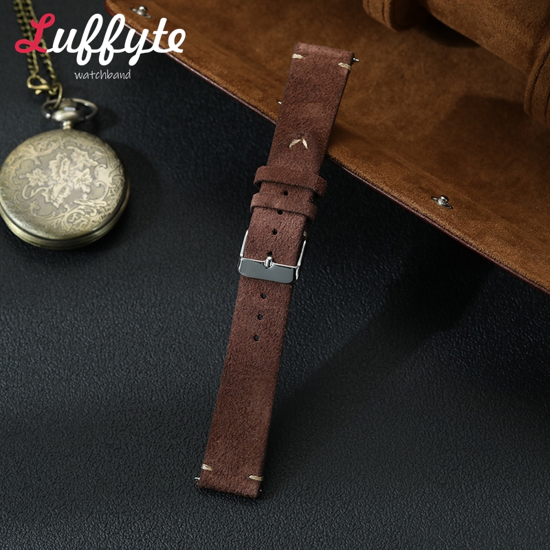 Vintage Suede Leather Watch Ba - Suede Strap Watch recension och pris