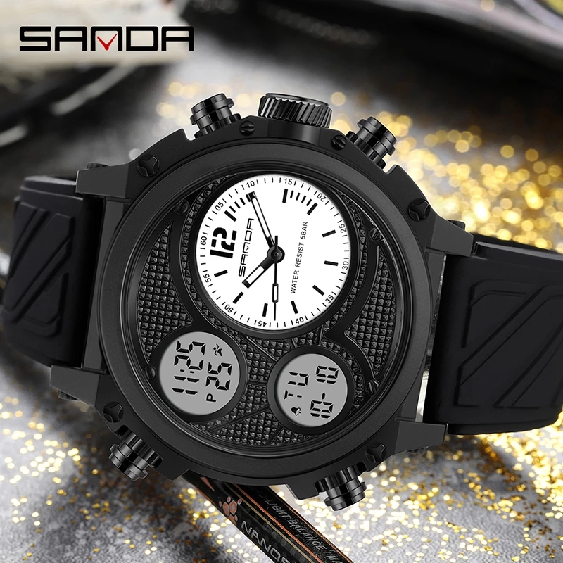 SANDA 3002 Brand Men's Dual Ti - Tropic Strap Vintage recension och pris