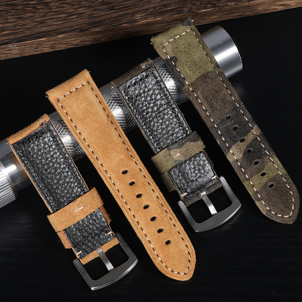 Genuine Suede Watch Strap 22mm - Suede Strap Watch recension och pris
