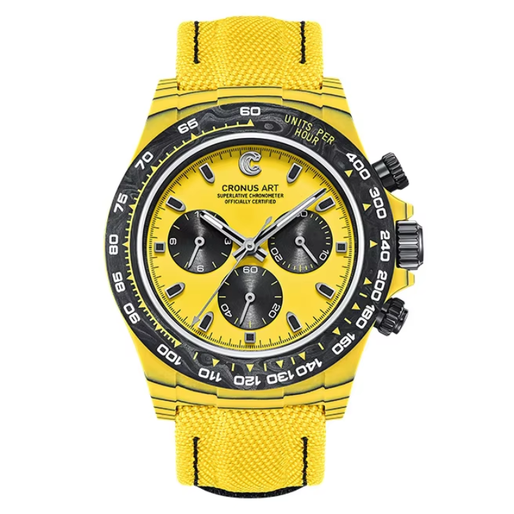 CRONUSART Men Chronograph Watc - Canvas Strap Watch recension och pris