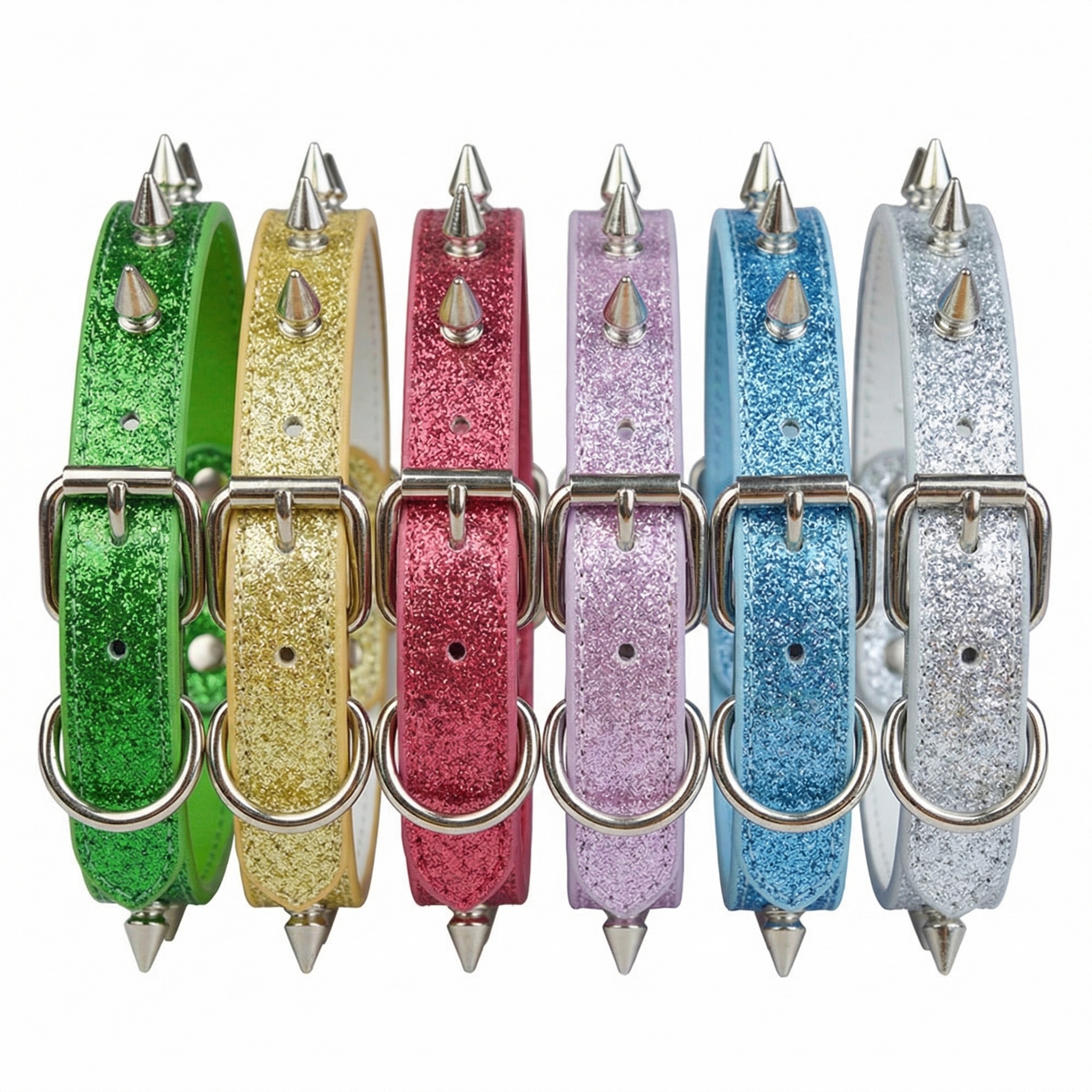 Punk Style Rivet Pet Collar Le - Leather Strap Quick Release recension och pris