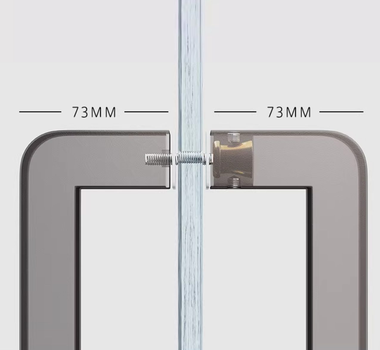 1Pc Stainless Steel Entry Glas - Curved Spring Bar recension och pris