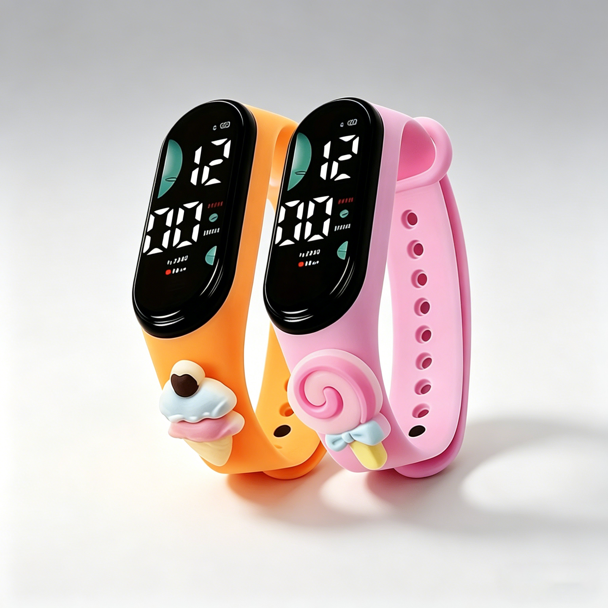 Cute 3D Cartoon Digital Watch  - Silicone Band Women recension och pris