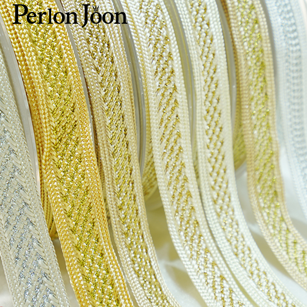 10yards/lot  gold thread polye - Perlon Strap Woven recension och pris