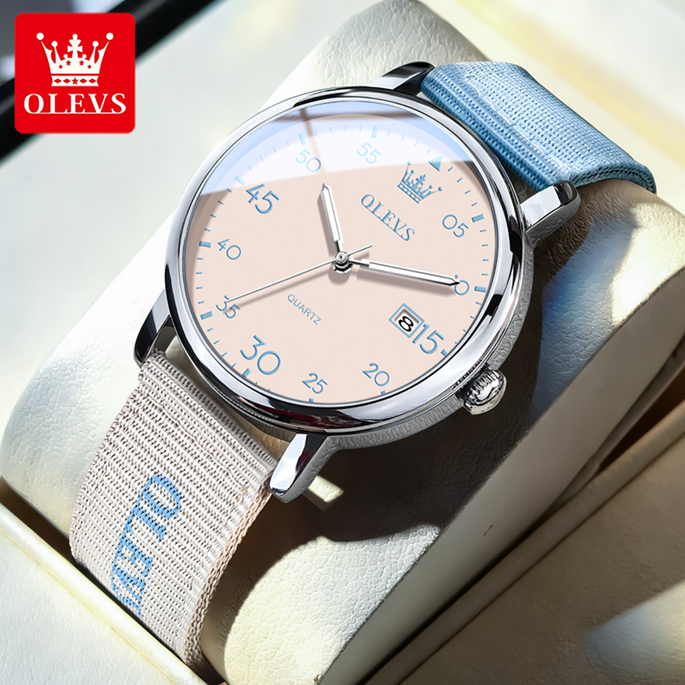 OLEVS Brand New Fashion Retro  - Canvas Strap Watch recension och pris
