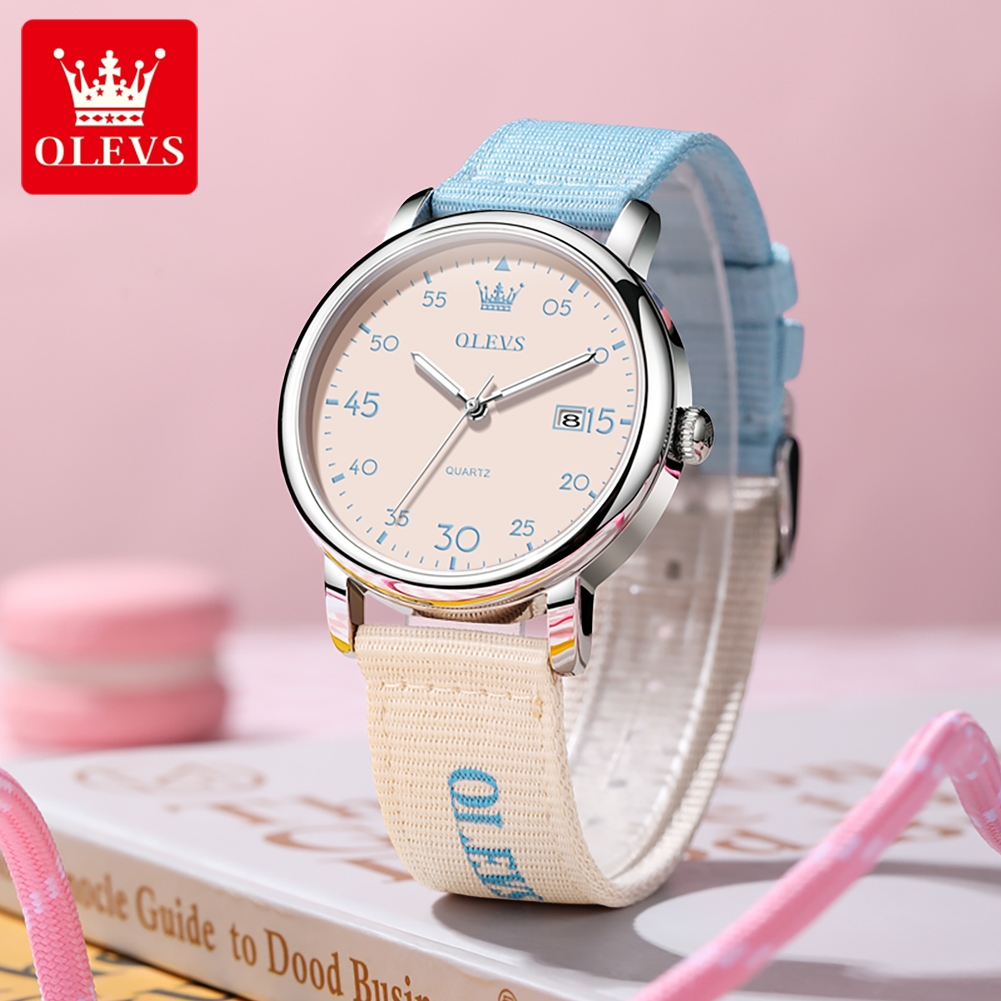 OLEVS Brand New Fashion Retro  - Canvas Strap Watch recension och pris