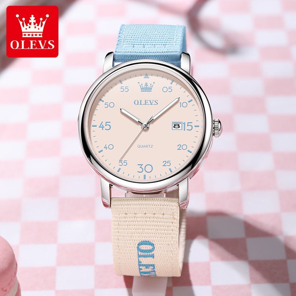 OLEVS Brand New Fashion Retro  - Canvas Strap Watch recension och pris