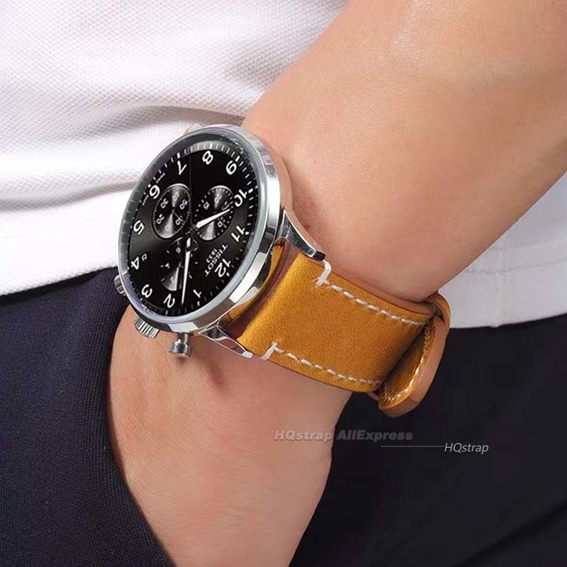 Retro Leather Watch Strap 18mm - Leather Strap Quick Release recension och pris